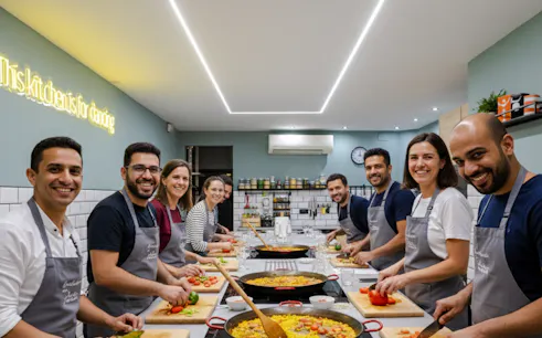 barcelona paella and tapas cooking class with sangria-1
