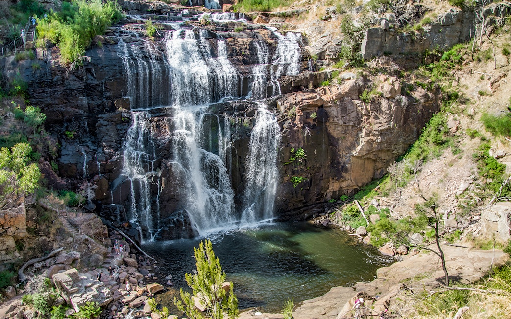 Waterfall in Grampians National Park during 1-day guided eco tour from Melbourne.