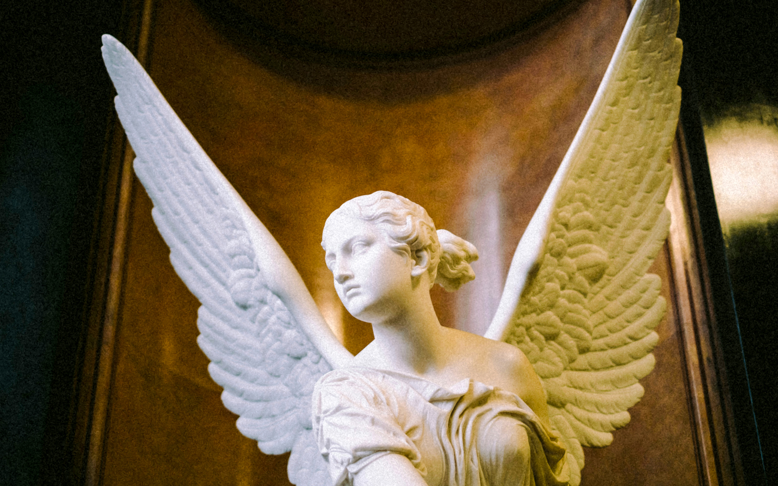 Sculpture display inside Alte Nationalgalerie, Berlin, showcasing classical art.