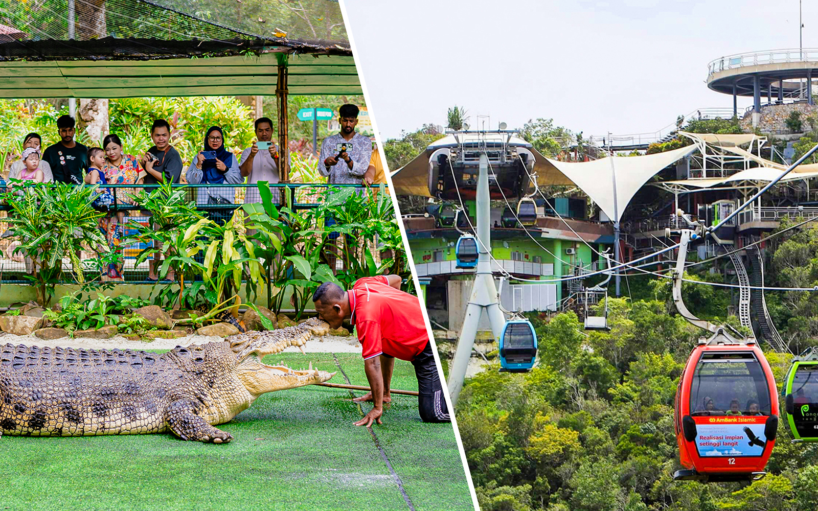 Combo (Save 11%): Crocodile Adventureland Langkawi + Langkawi SkyCab Tickets