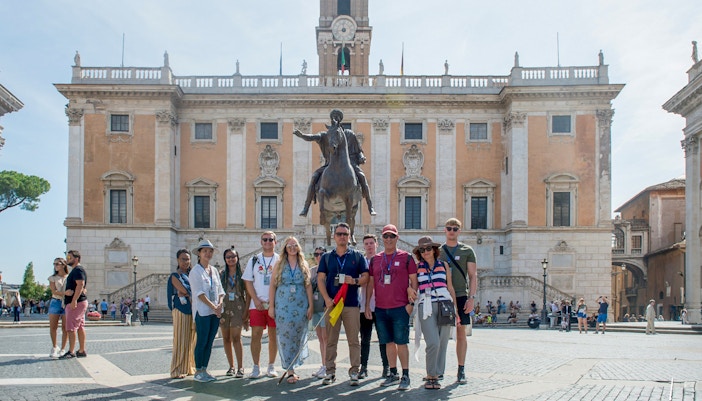 Capitoline Museums guided tour, Rome, showcasing ancient sculptures and historical artifacts.