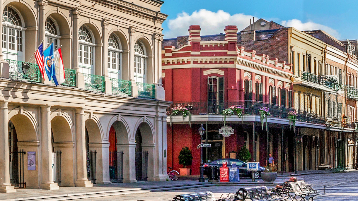 Muriel’s on Jackson Square in New Orleans, known for its haunted history.