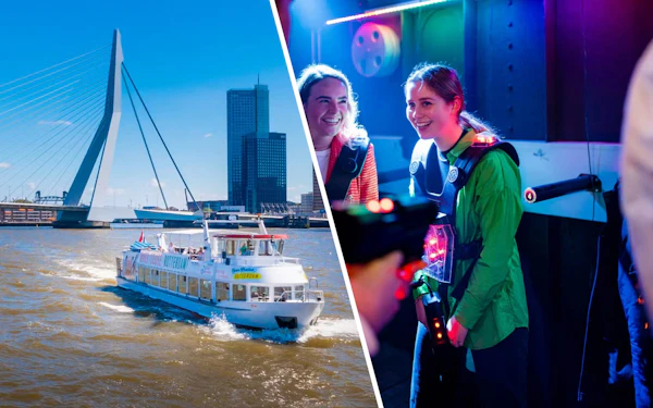Combo: Harbour Cruise and Lasergame Rotterdam Lasertag Experience