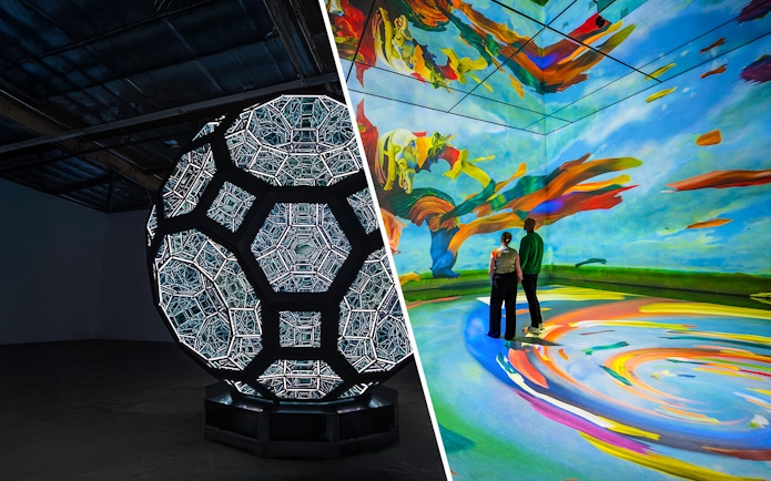 Moco Museum London and Frameless London immersive art installations.