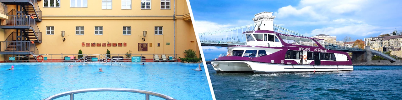 Kombitickets: Donau-Sightseeing-Bootsfahrt + Tickets für die Lukács-Bäder