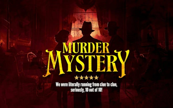 Edinburgh Murder Mystery game poster with silhouettes of detectives.