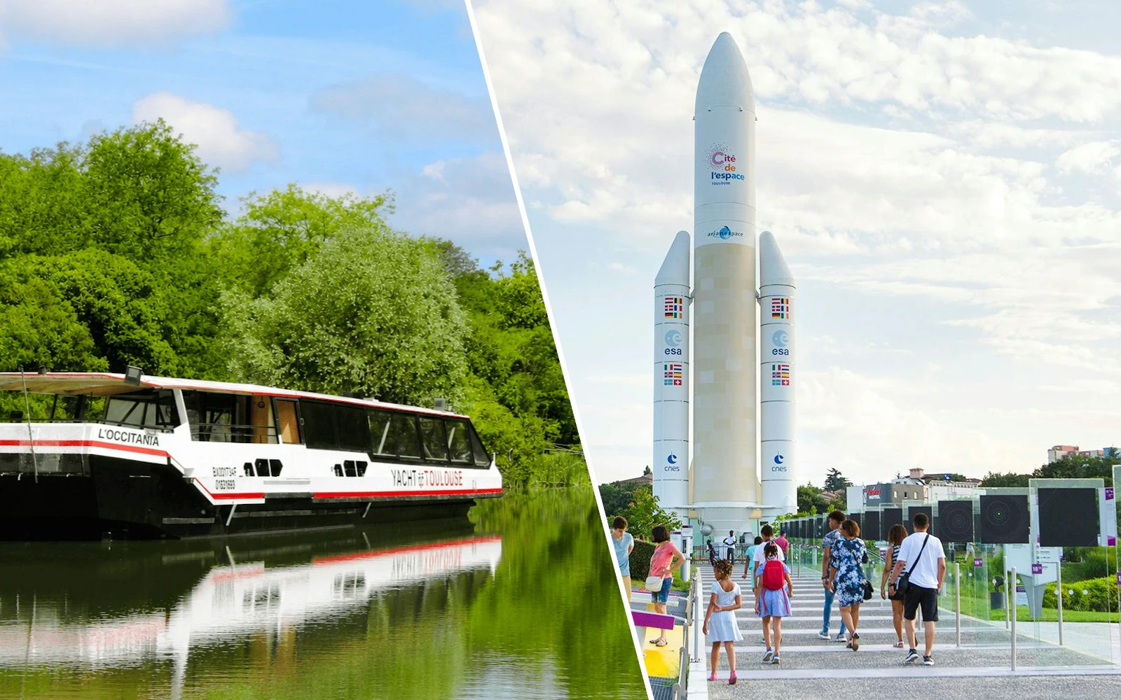 Combo: Toulouse Canal du Midi Cruise + Cité de l’Espace Tickets