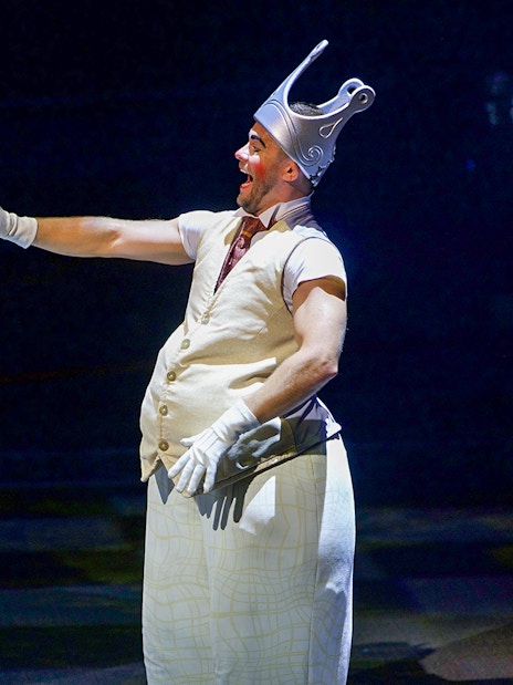 Performers in costume during La Perle By Dragone show in Dubai.