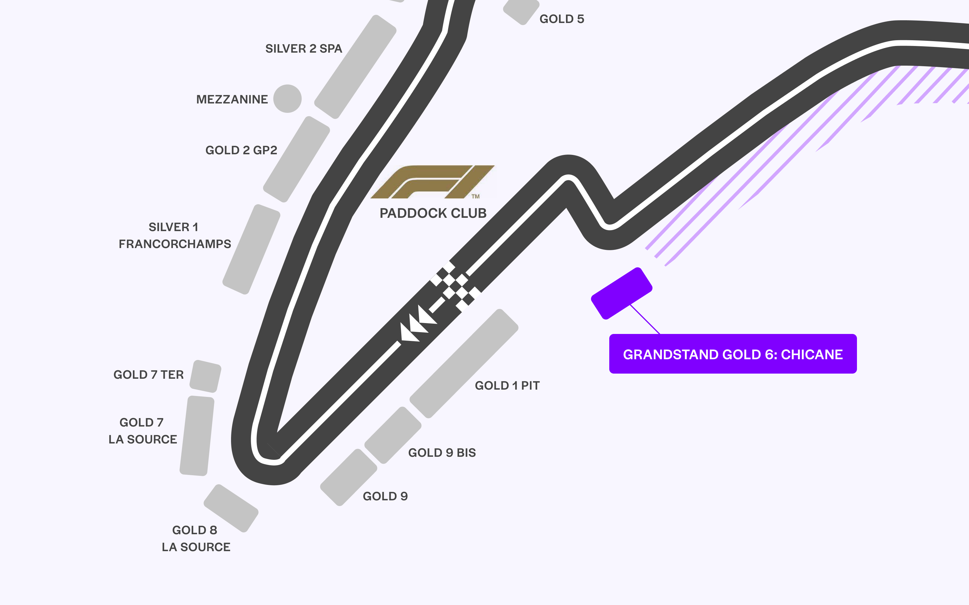 Formula 1 Belgian Grand Prix seating plan