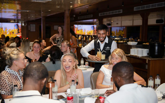 Dubai Marina Dinner Cruise with International Buffet and Live Entertainment