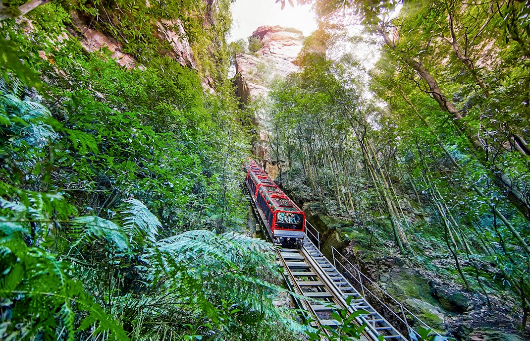 Scenic railway at Scenic World, Blue Mountains