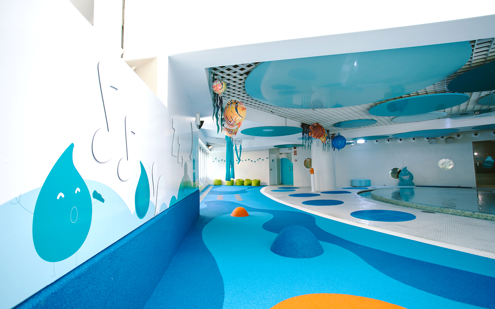 Caldea Spa outdoor pool with mountain views in Andorra.