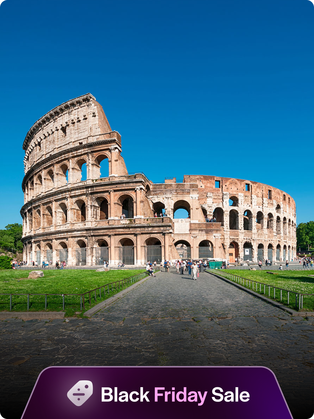 Liquidação da Black Friday em Roma