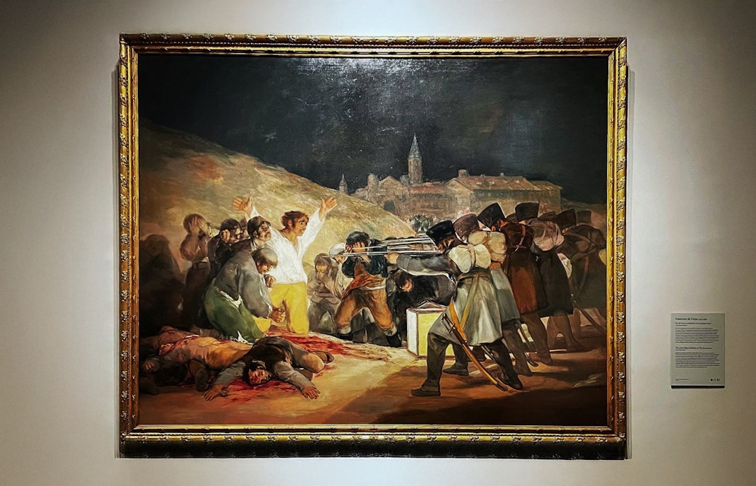 The Third of May 1808 painting by Francisco Goya displayed in Prado Museum, Madrid.
