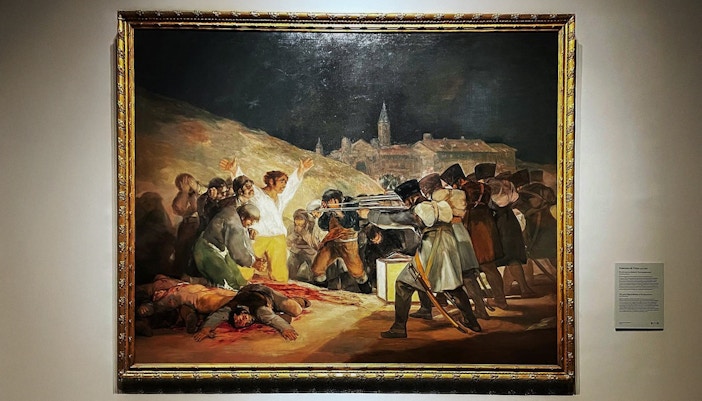 The Third of May 1808 painting by Francisco Goya displayed in Prado Museum, Madrid.