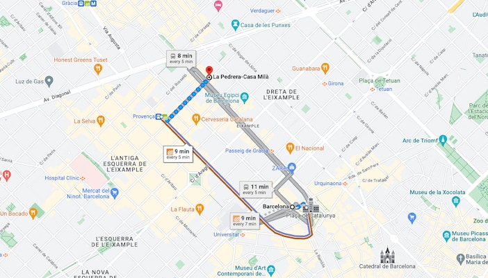 Getting to Casa Milà