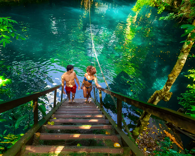 Cenote Adventuring with Regional Snack, Tequila Tasting and Transportation