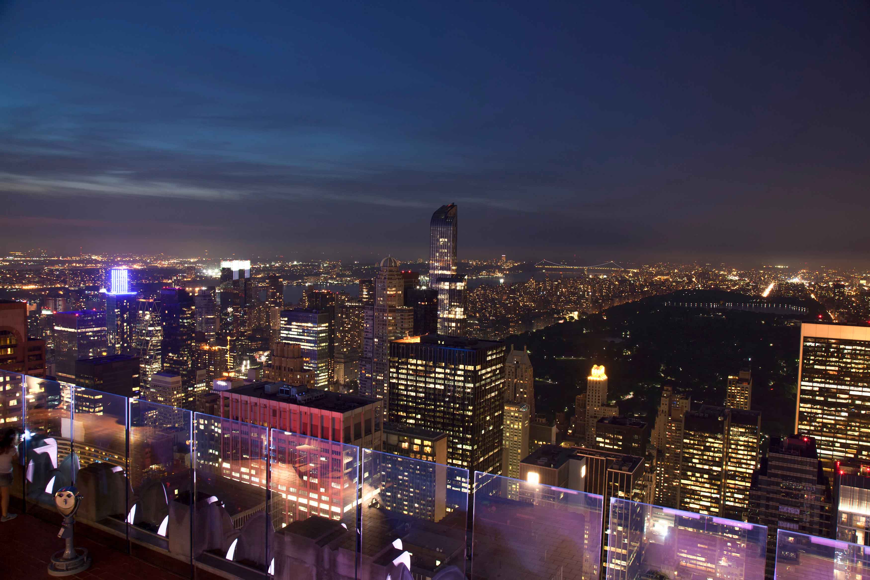 Top of the Rock at night