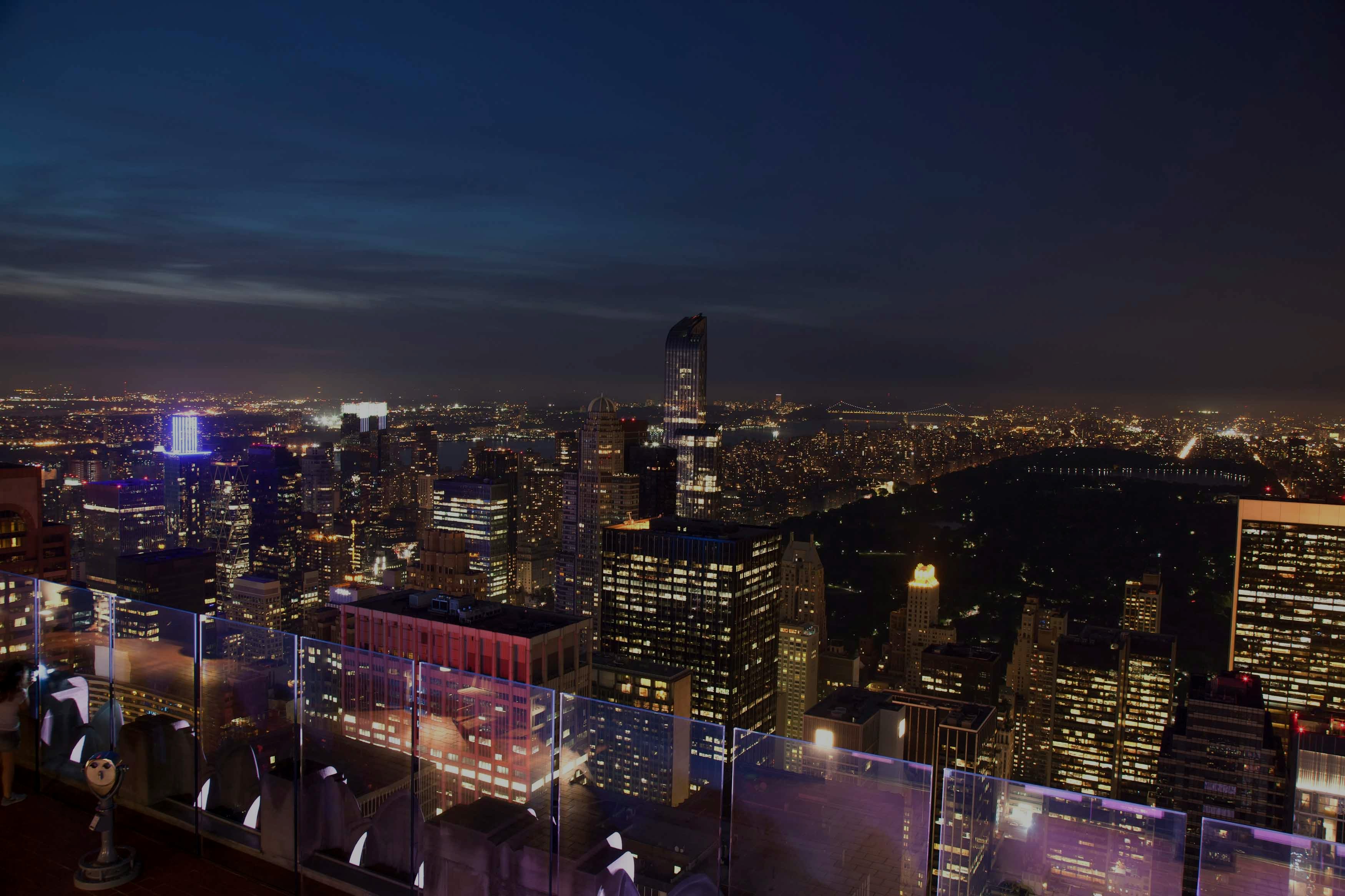 Top of the Rock at night