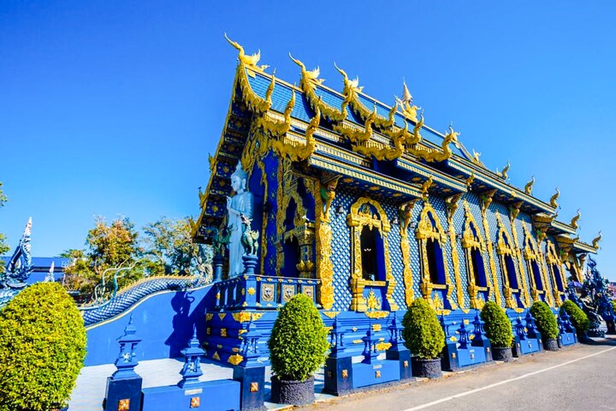 from chiang mai: chiang rai white, blue and red temples & long neck village small-group tour-1