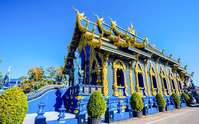 from chiang mai: chiang rai white, blue and red temples & long neck village small-group tour-1