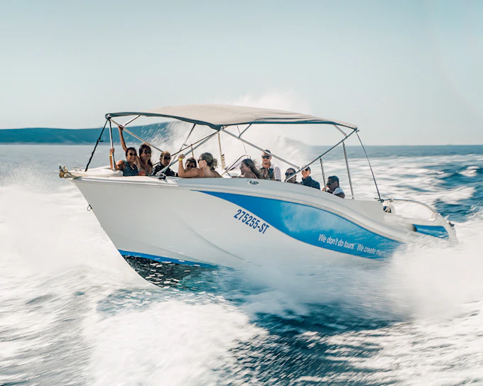 From Split: Blue Lagoon & 3 Islands Speedboat Tour