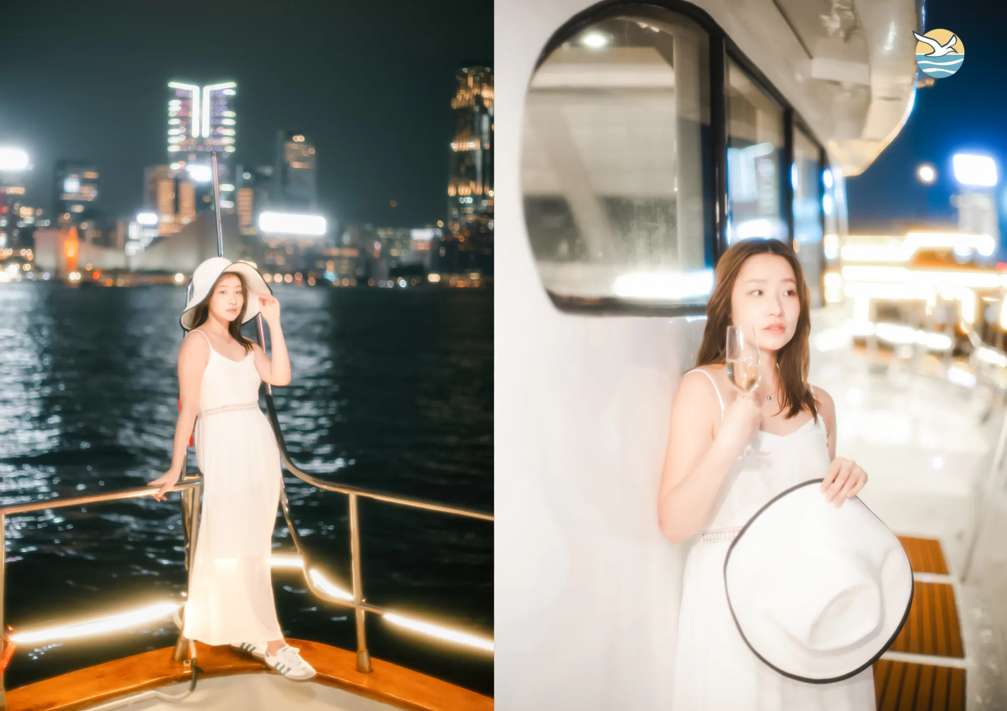 hong kong victoria harbour night yacht cruise: dreamer (unlimited snacks & drinks + photography + tour guide)-1