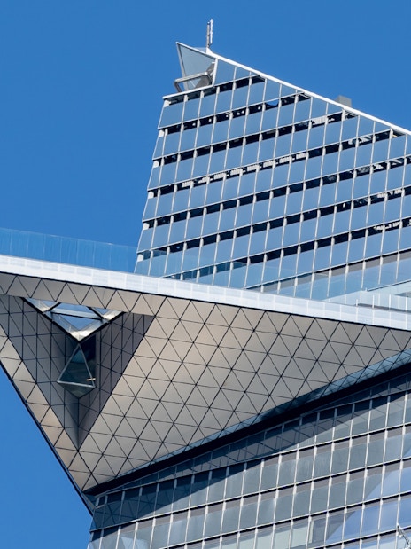 Edge observation deck on Hudson Yards skyscraper, New York City.