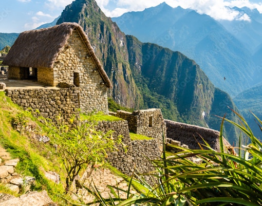 Guardhouses in Machu Picchu, Sacred Valley, Peru