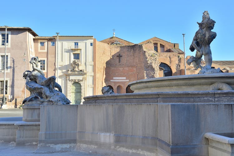 ruined frigidarium of the Roman Baths of Diocletian