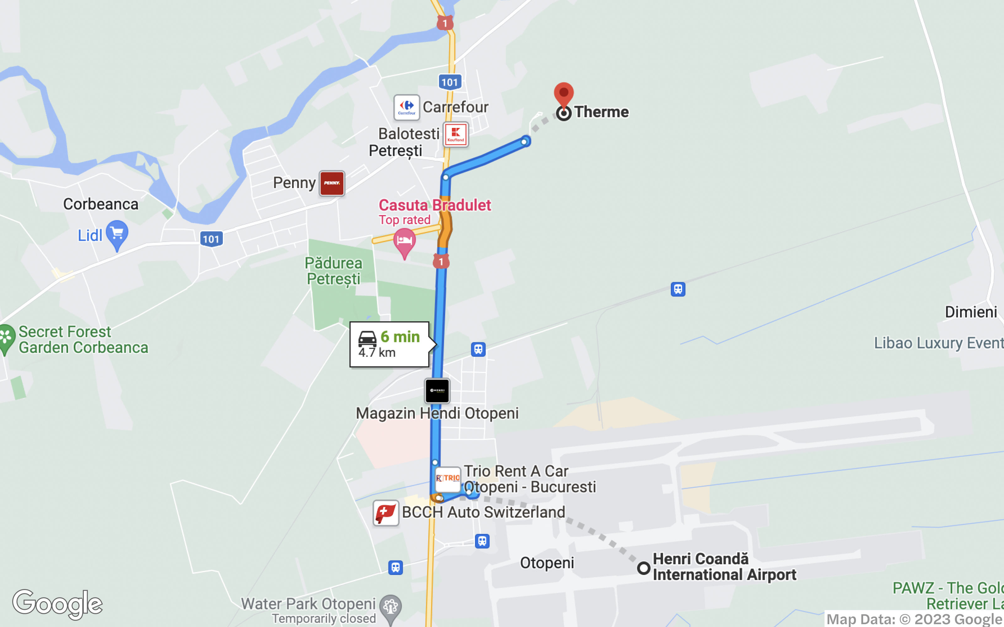 How to get to Therme Bucharest