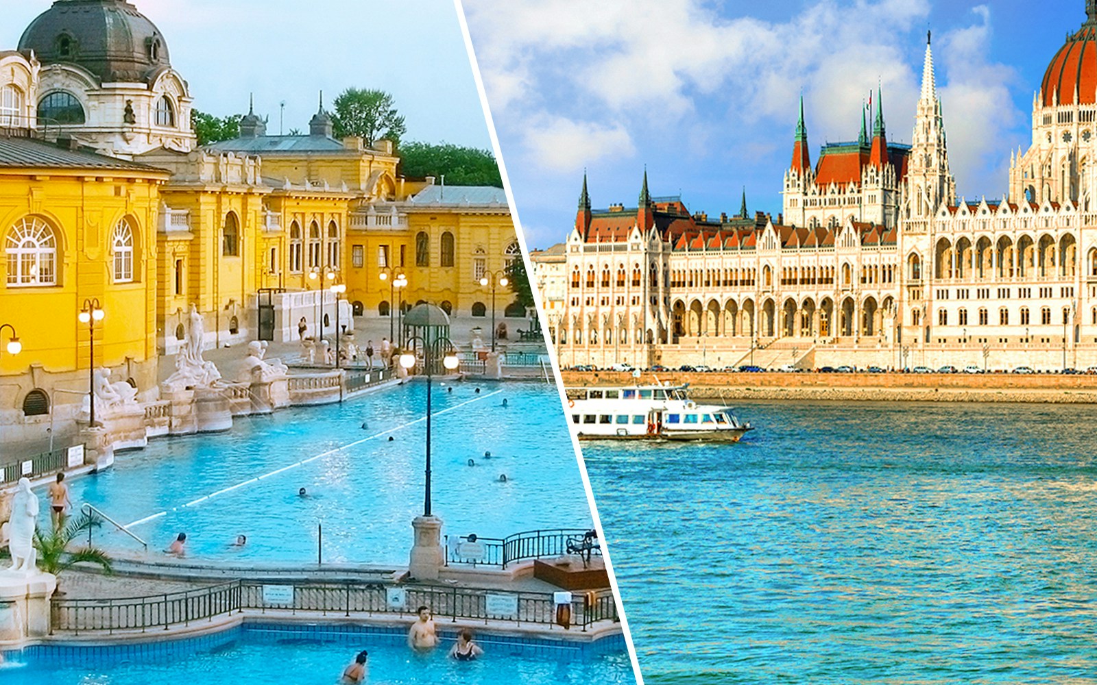 Széchenyi Spa and Danube River Sightseeing Cruise