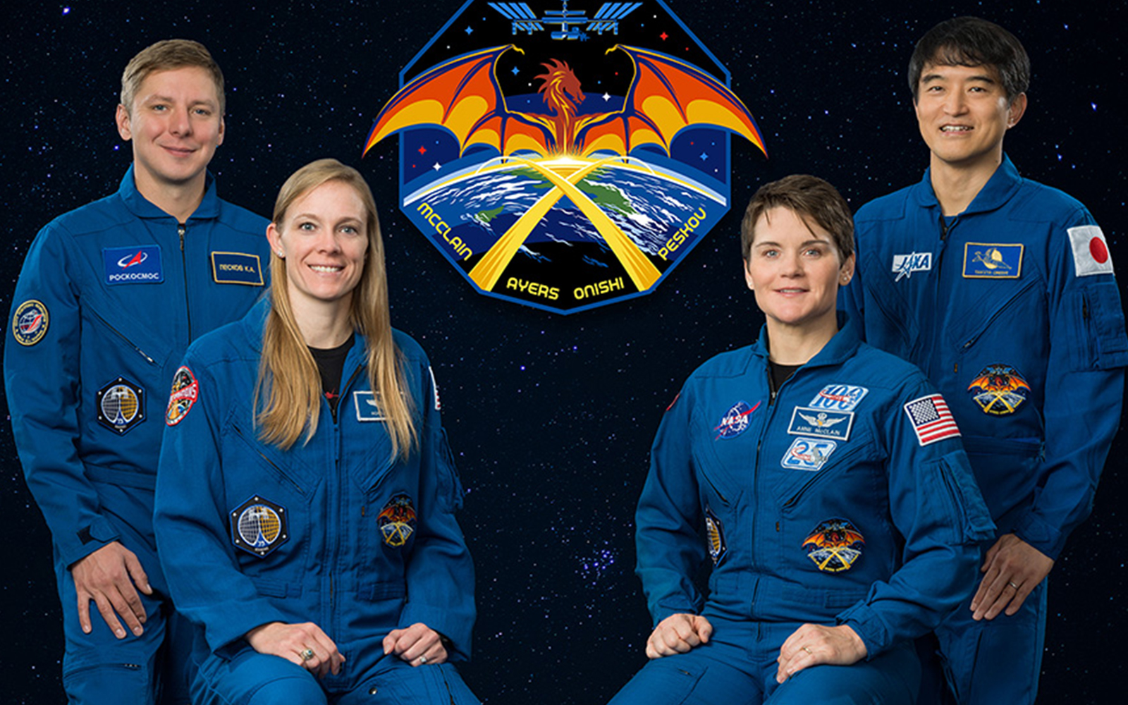 Photograph of the NASA's SpaceX Crew-10