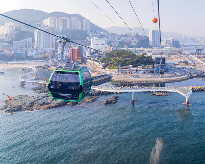 Busan Air Cruise Cable Car Round-Trip Tickets