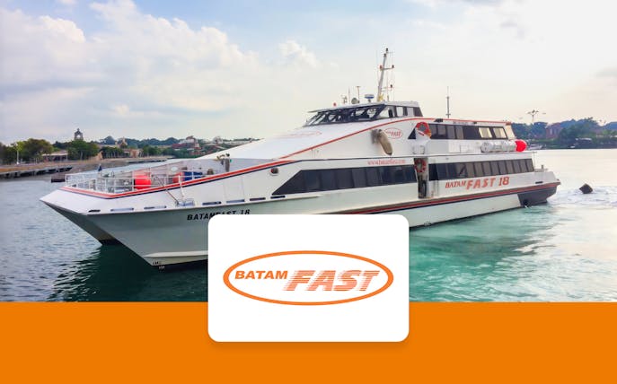 Batam Fast ferry at sea between Tanah Merah and Nongsapura.