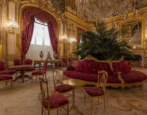 Napoleon III Apartments in the Richelieu Wing of the Louvre Museum, showcasing opulent interiors and historical artifacts