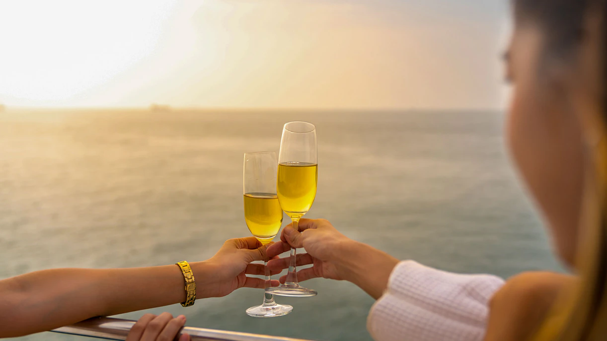 Drinks served in cruise