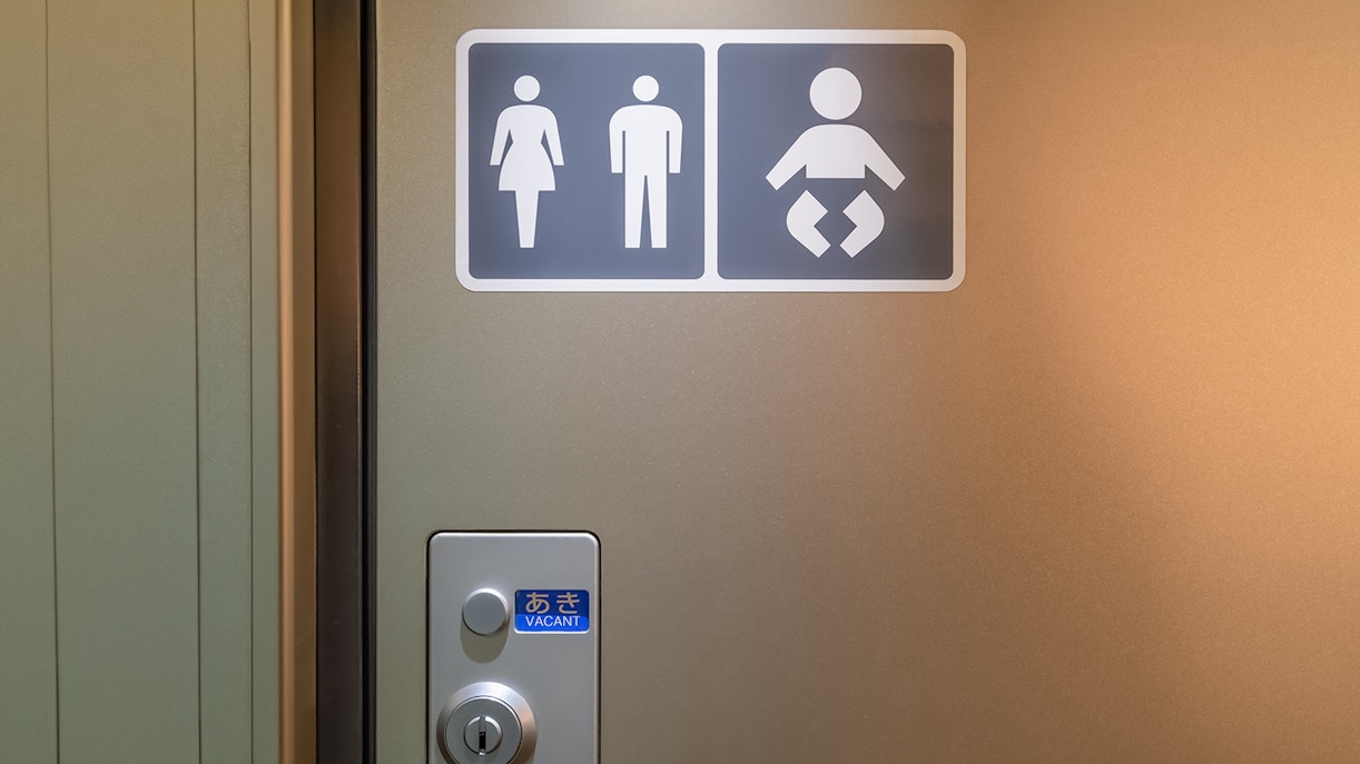 Restrooms inside Illuminarium