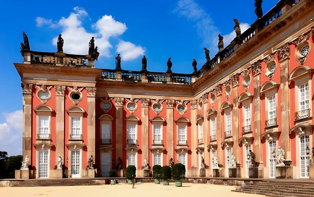 New Palace facade in Potsdam, Germany, featured on the Hop-On-Hop-Off Tour.