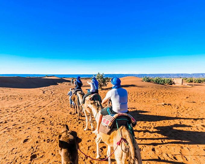 From Fes: 2-Day Merzouga Desert Trip with Luxury Tent, Dinner & Camel Trek