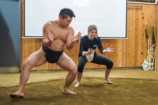 Kawasaki: Sumo Practice Show at Kanagawa with Chanko-Nabe Hot Pot, Photo & T-shirt