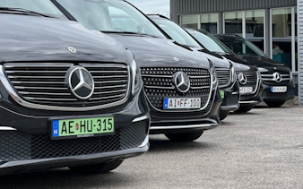 Luxury vehicles for Budapest private transfer from city center to airport.