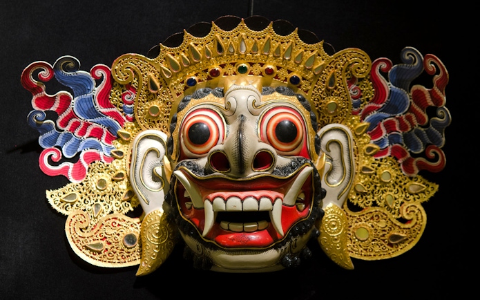 Balinese mask used in Ubud Kecak & Fire Dance Show.