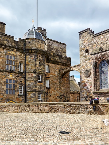 Royal Palace and Scottish National War Memorial at Edinburgh Castle, Edinburgh, Scotland.