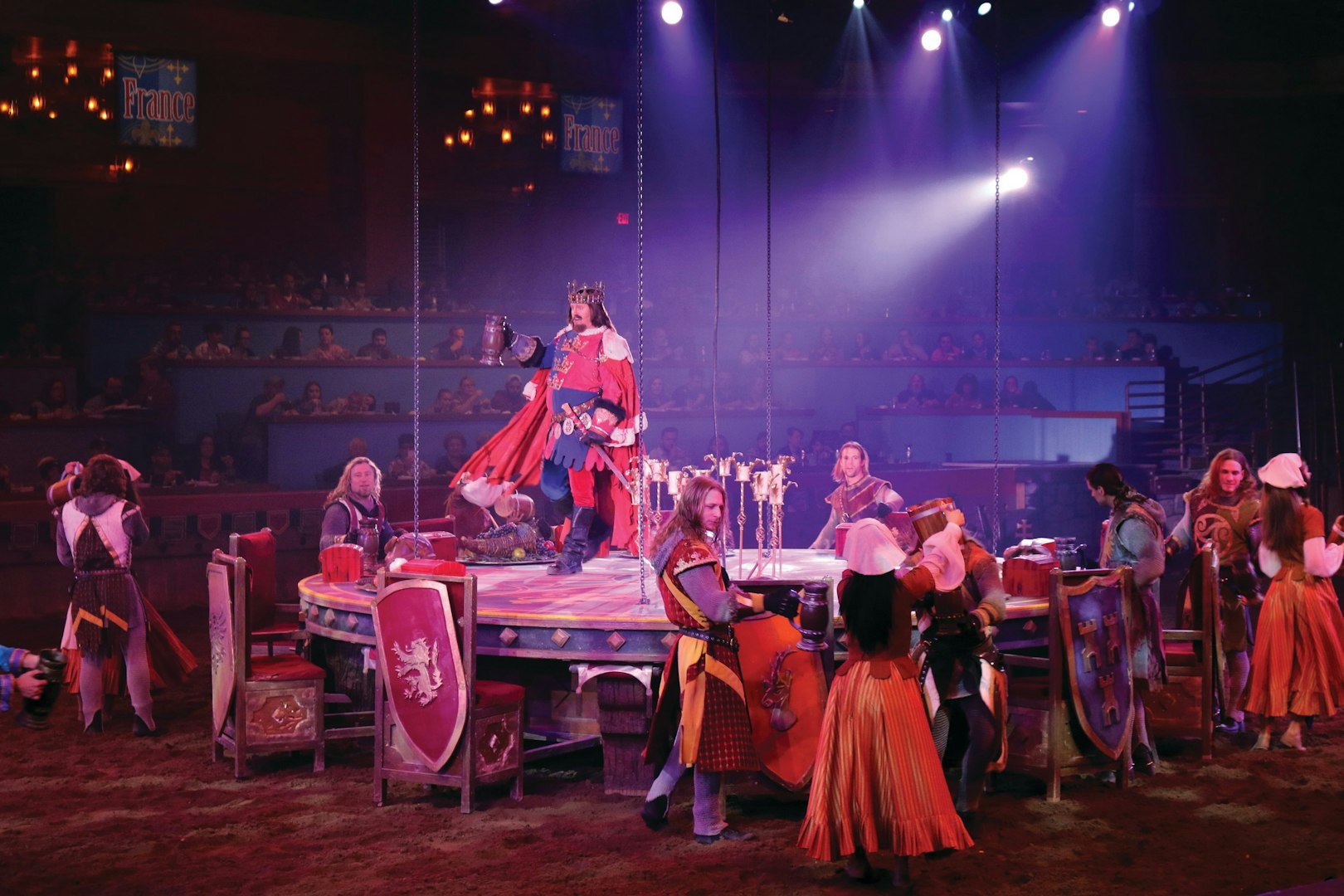 Medieval-themed performance at Tournament of Kings, Las Vegas show.