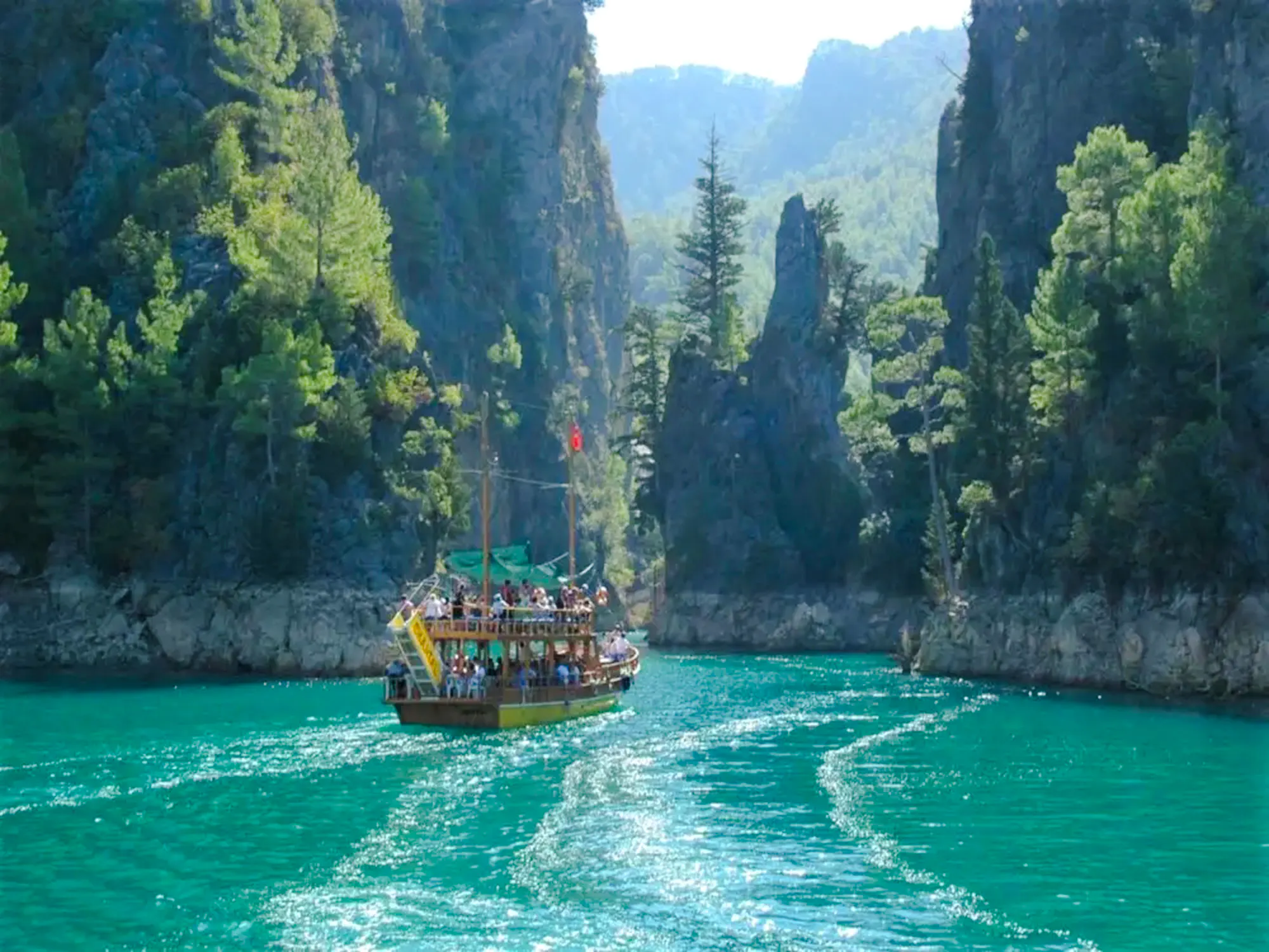 from alanya: green canyon boat trip with lunch, soft drinks and hotel transfers-1