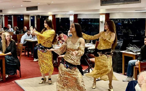 Cairo Nile Dinner Cruise with Buffet, Live Belly Dance, Tanoura Show, and Hotel Transfers
