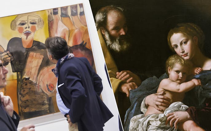 Visitors viewing modern and classical art at Galleria Civica d'Arte Moderna e Contemporanea and Albertina Gallery.