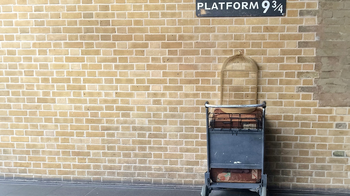 Harry Potter film set tour in London featuring iconic locations and props.