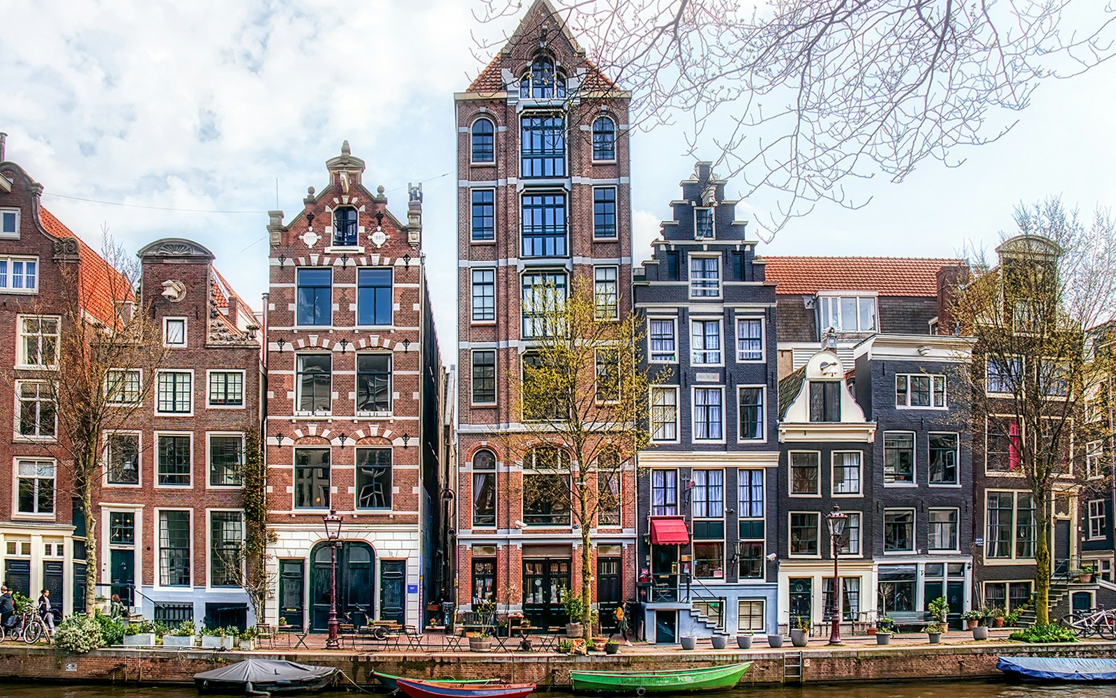 Canal houses along The Golden Bend, Amsterdam.